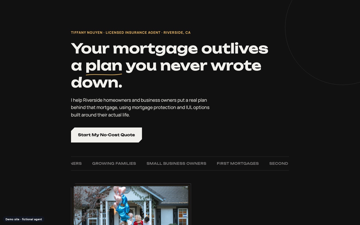 Demo agent website generated by AME